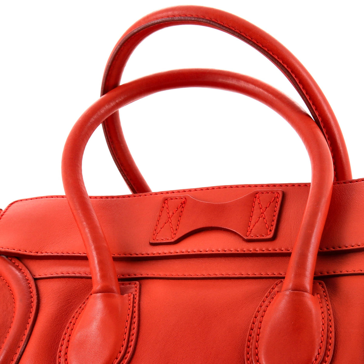 Luggage Bag Smooth Leather Medium