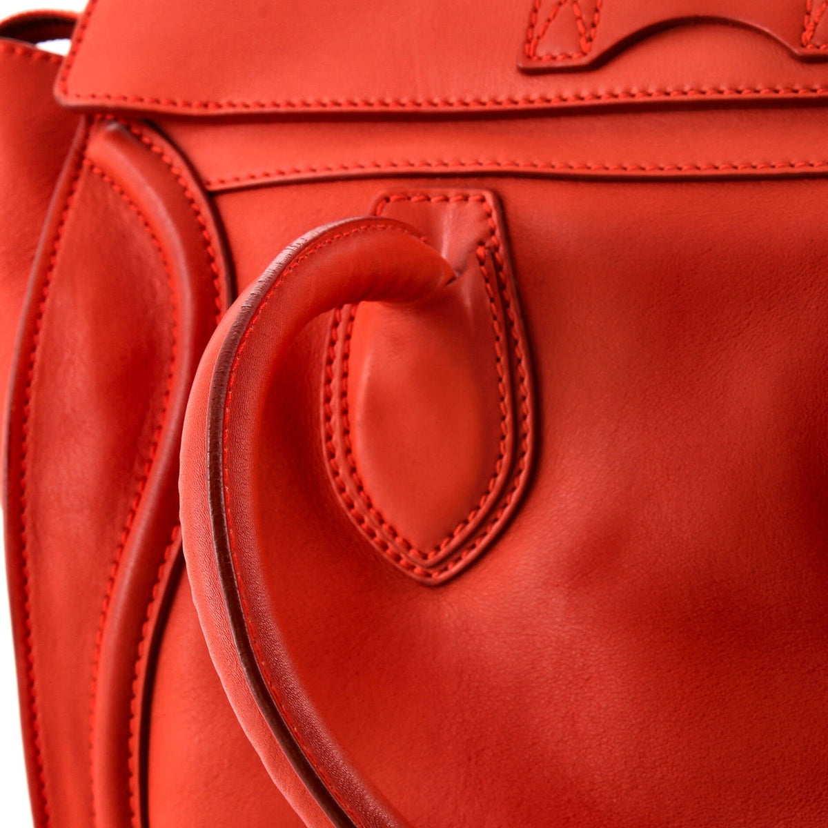 Luggage Bag Smooth Leather Medium