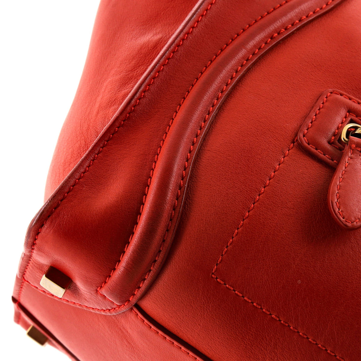 Luggage Bag Smooth Leather Medium