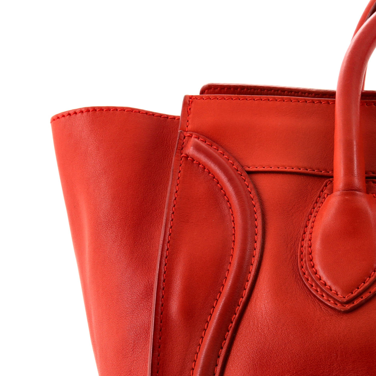 Luggage Bag Smooth Leather Medium
