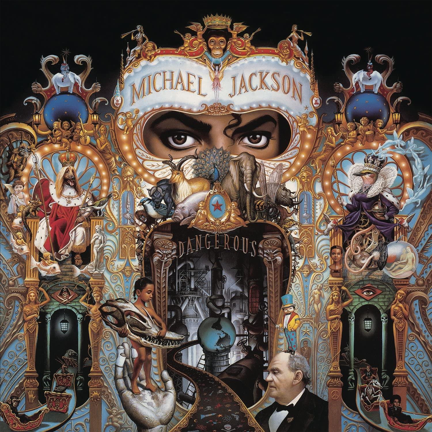 Michael Jackson - Dangerous Limited Edition Red & Black Swirl Vinyl LP Reissue