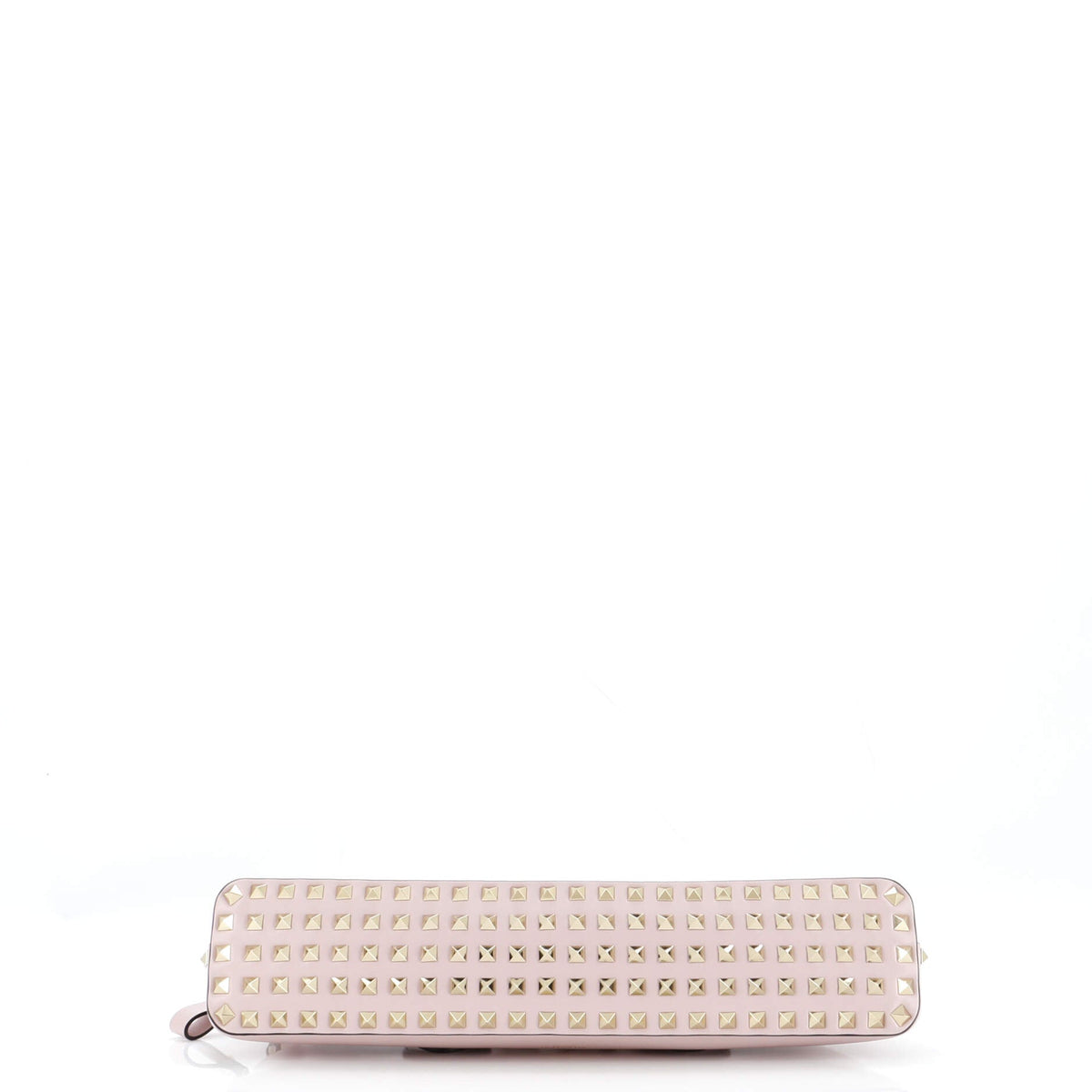 Rockstud Zip Up Top Handle Bag Leather East West