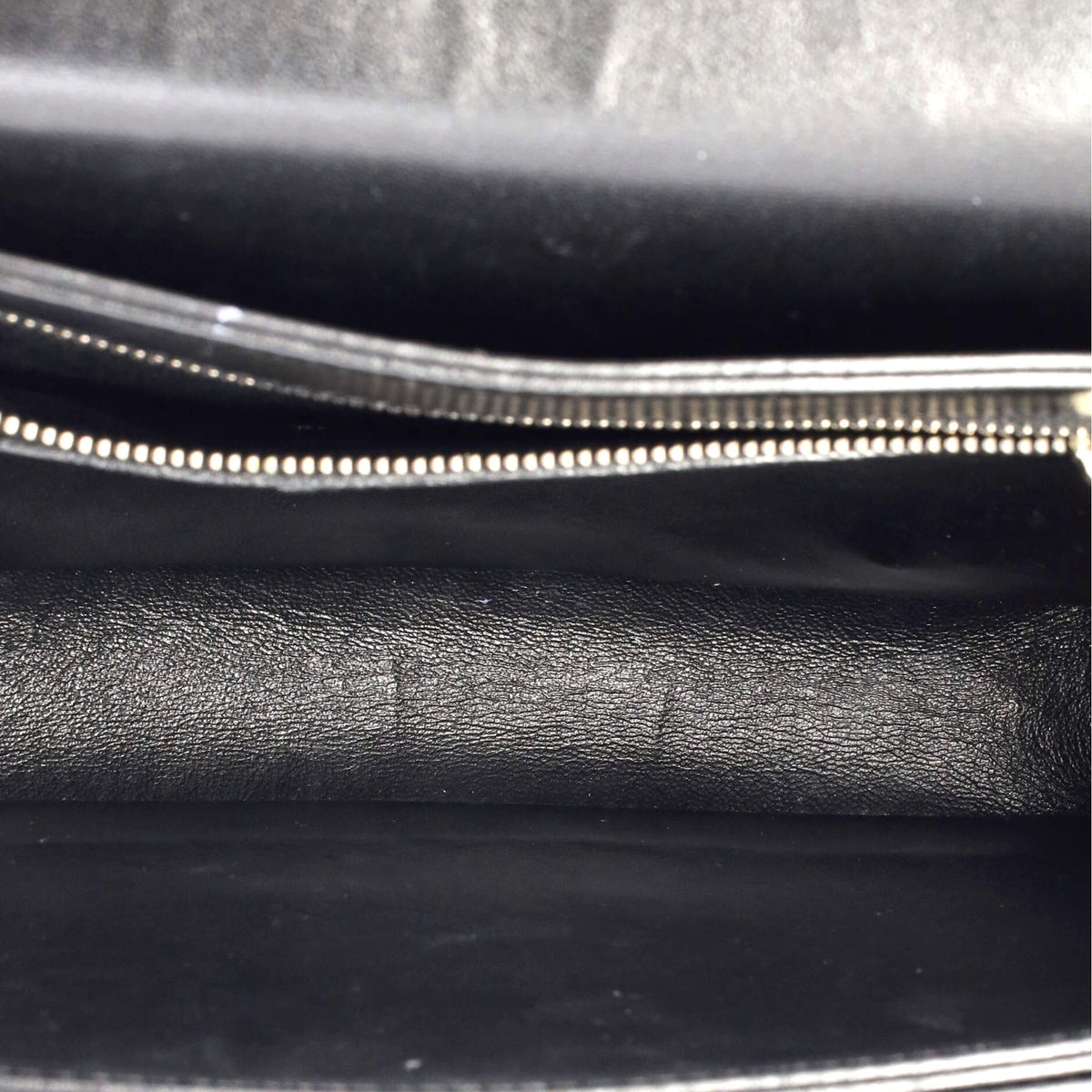 Fermoir Flap Satchel Bag Leather