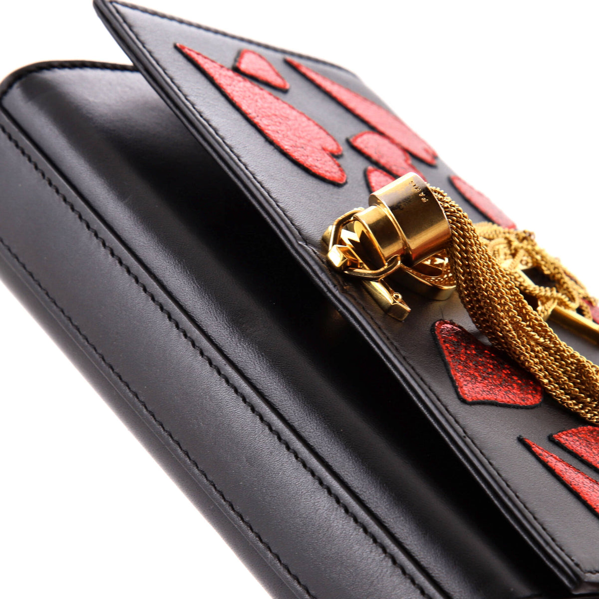 Classic Monogram Tassel Crossbody Bag Patchwork Leather Small