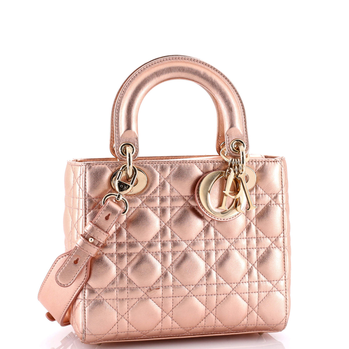 My ABCDior Lady Dior Bag Metallic Cannage Quilt Leather