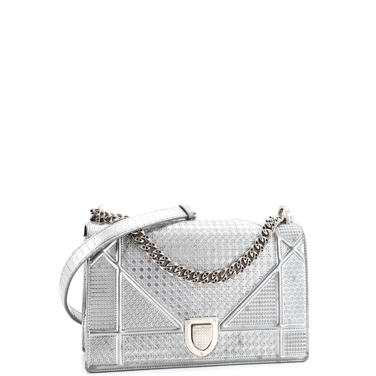 Diorama Flap Bag Cannage Embossed Calfskin Medium