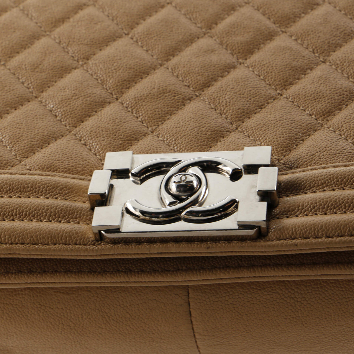 Boy Flap Bag Quilted Caviar Old Medium