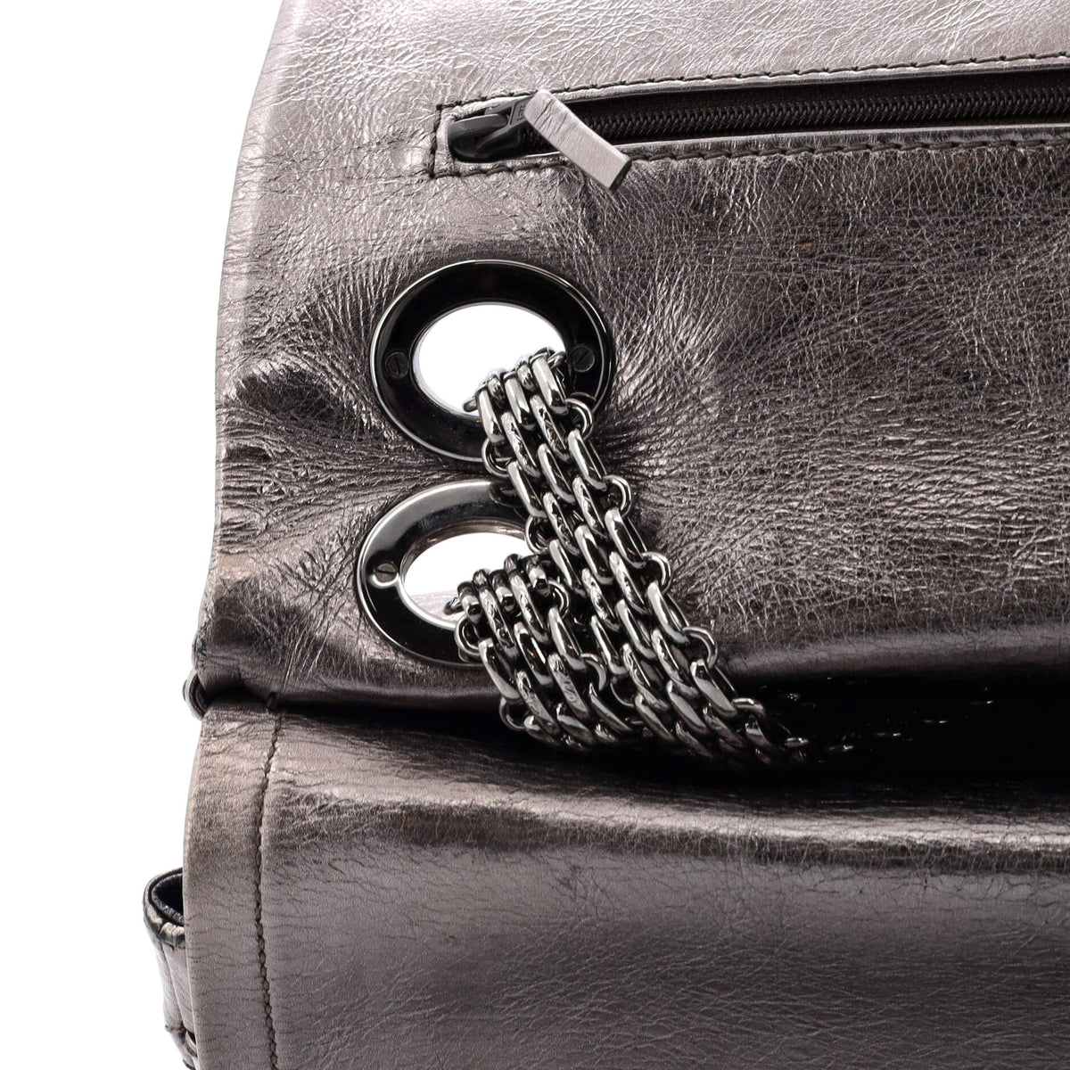 Reissue 2.55 Flap Bag Quilted Metallic Aged Calfskin 227