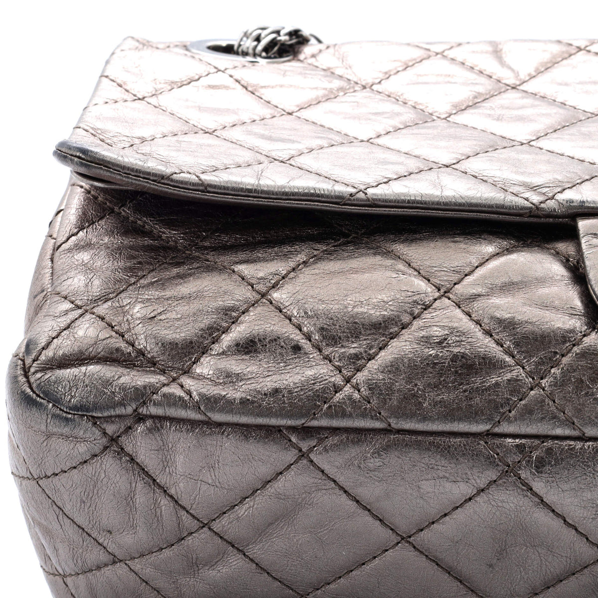 Reissue 2.55 Flap Bag Quilted Metallic Aged Calfskin 227