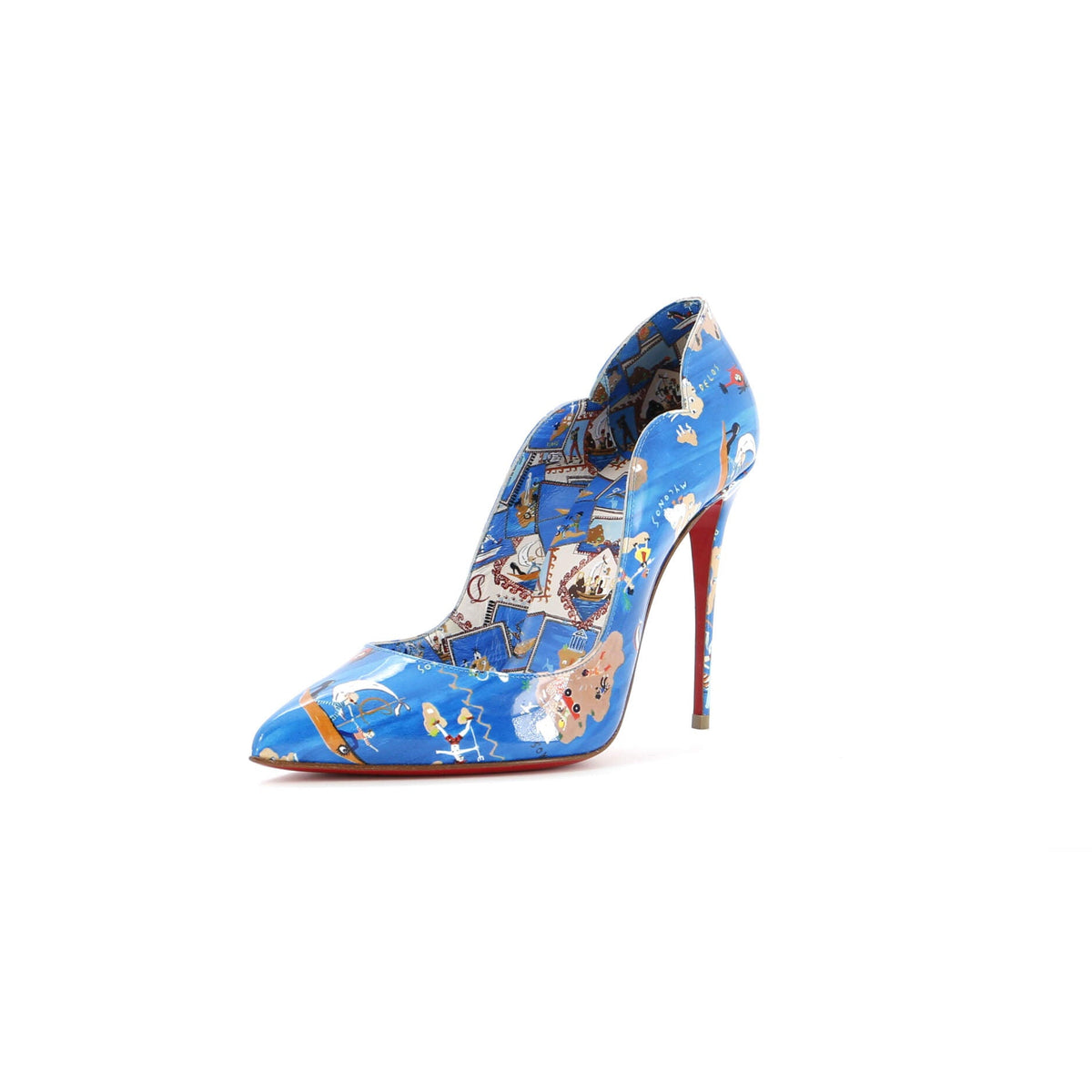 Women's Hot Chick Pumps Printed Patent 100