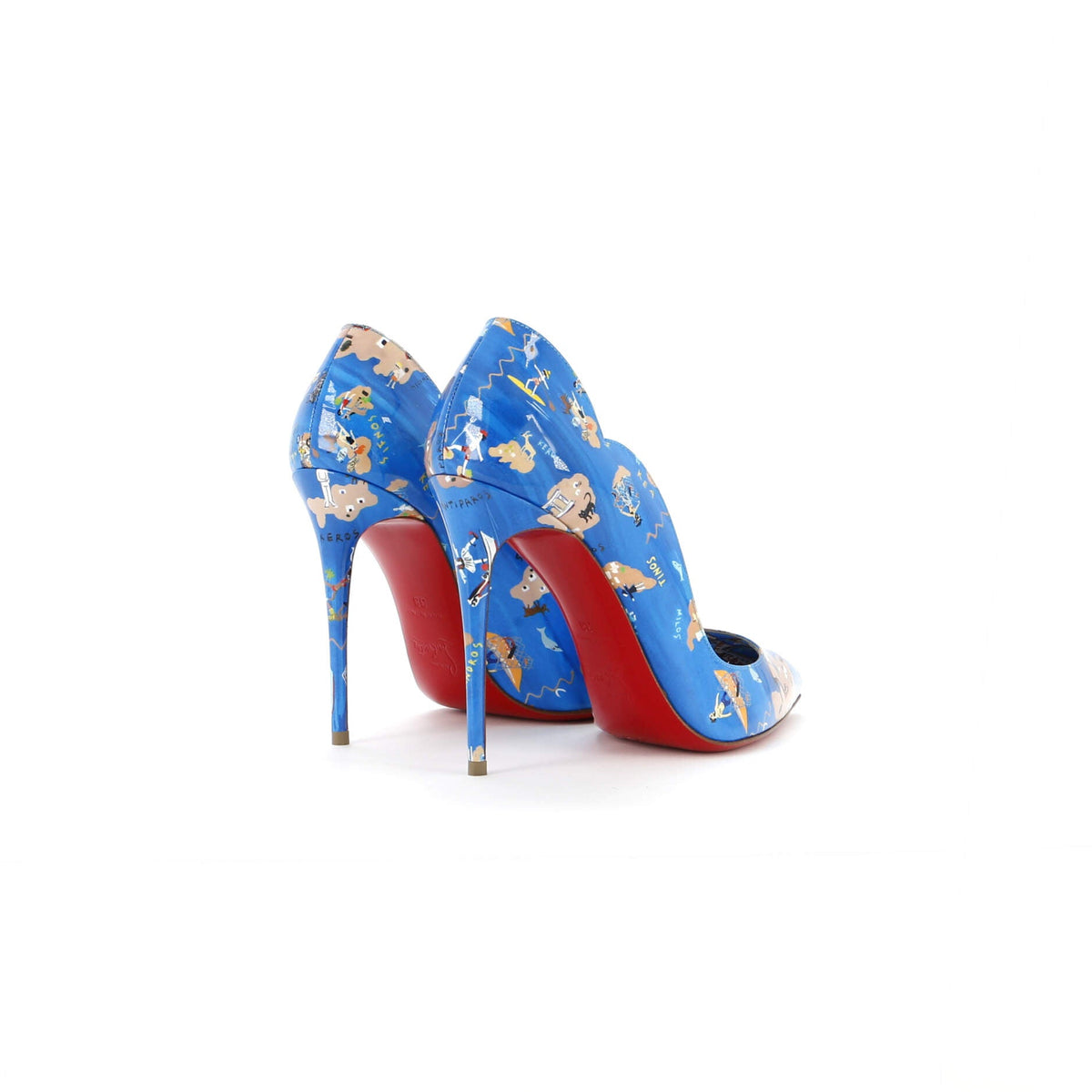 Women's Hot Chick Pumps Printed Patent 100