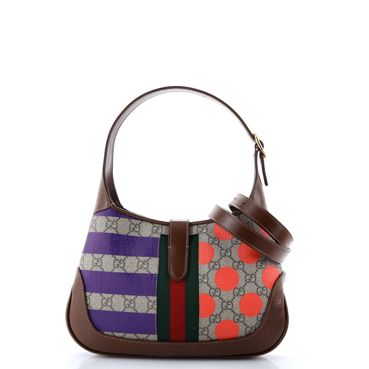 Jackie 1961 Hobo Printed GG Coated Canvas Small