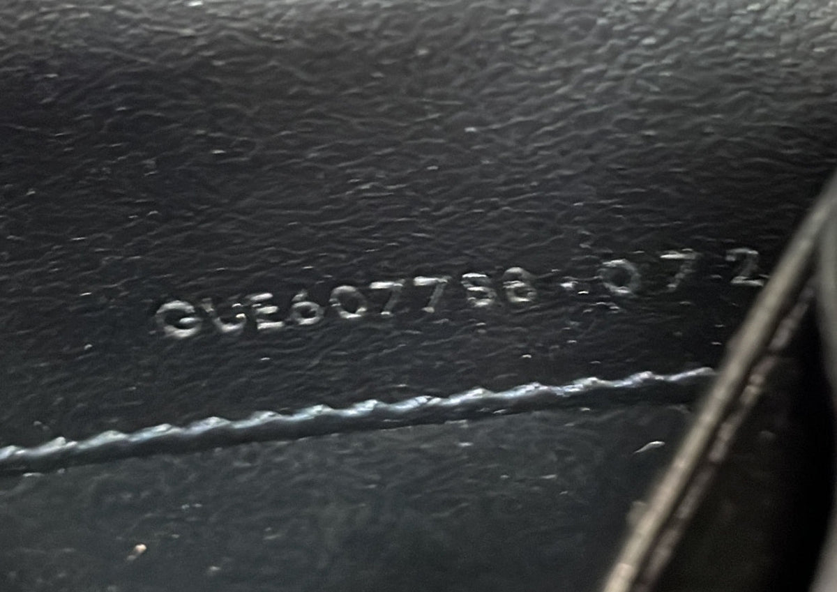 Uptown Chain Wallet Crocodile Embossed Leather