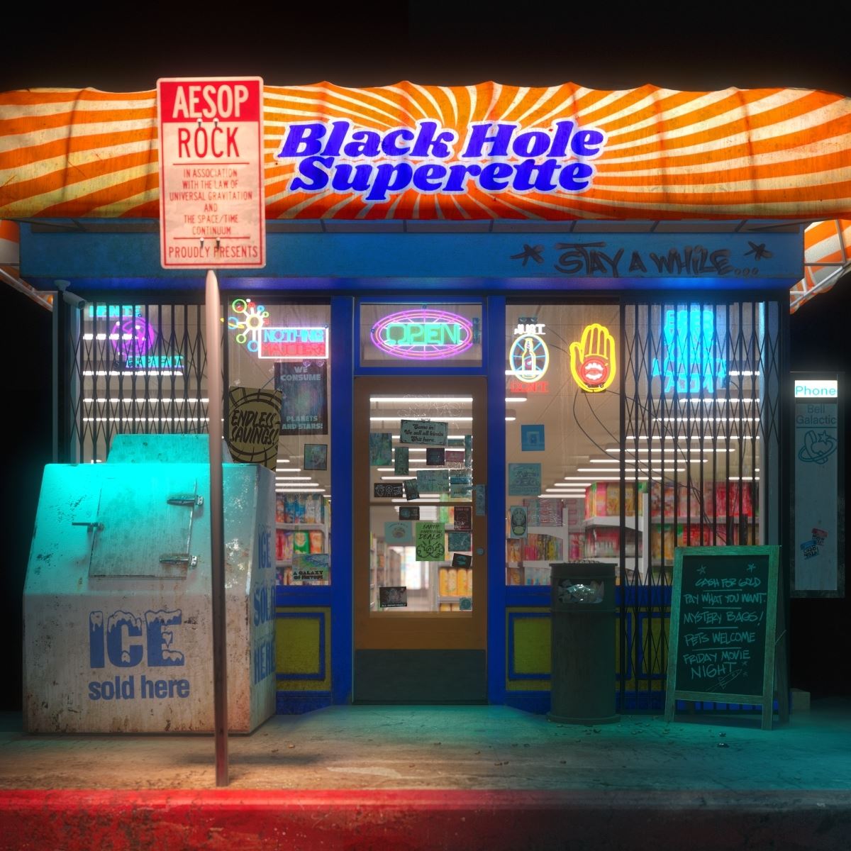 Aesop Rock - Black Hole Superette 2x Black Ice Vinyl LP