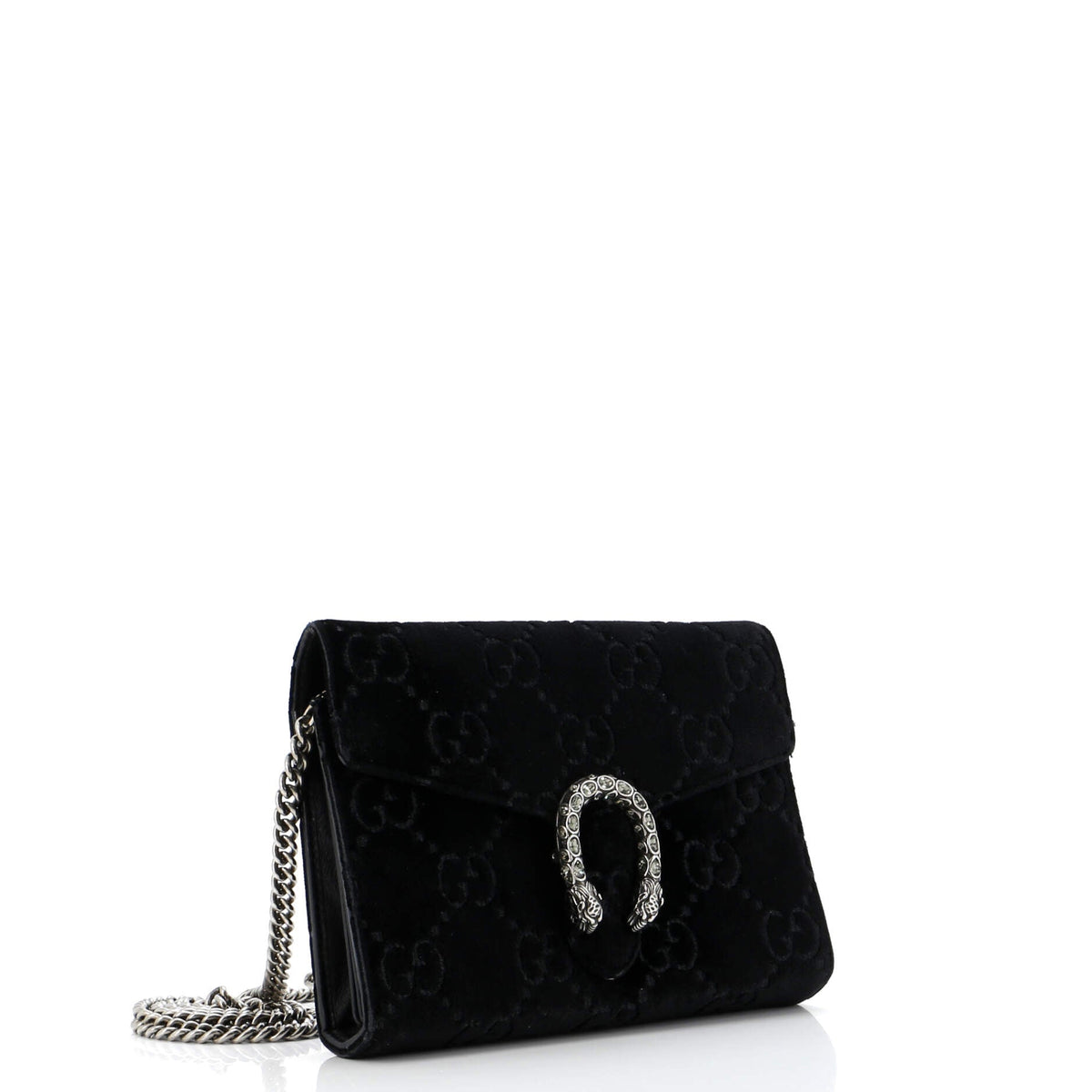Dionysus Chain Wallet GG Velvet Small