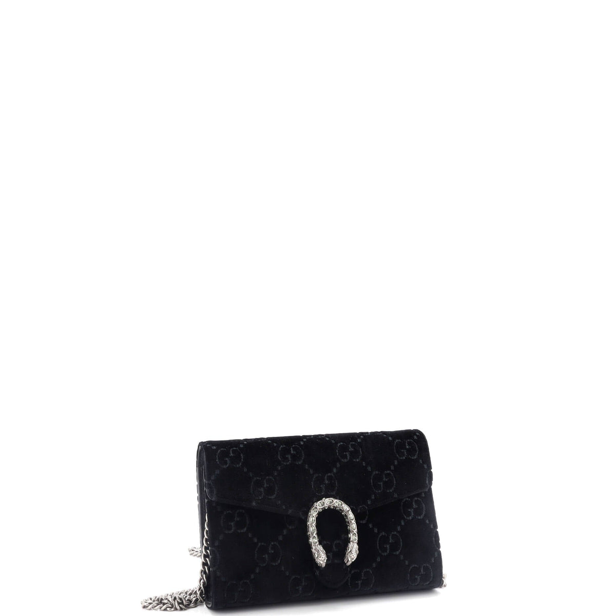 Dionysus Chain Wallet GG Velvet Small