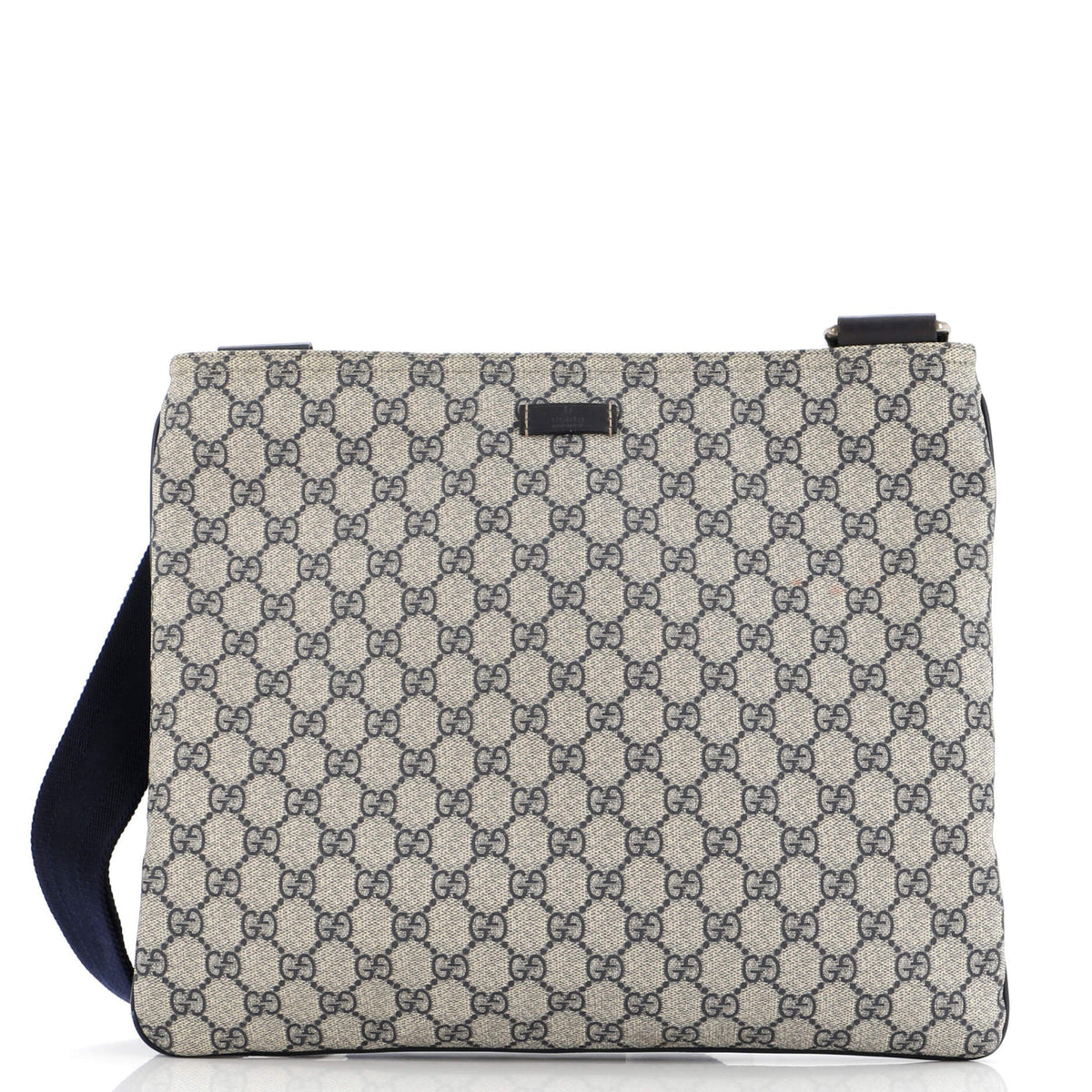 Zip Top Messenger Bag GG Coated Canvas Large