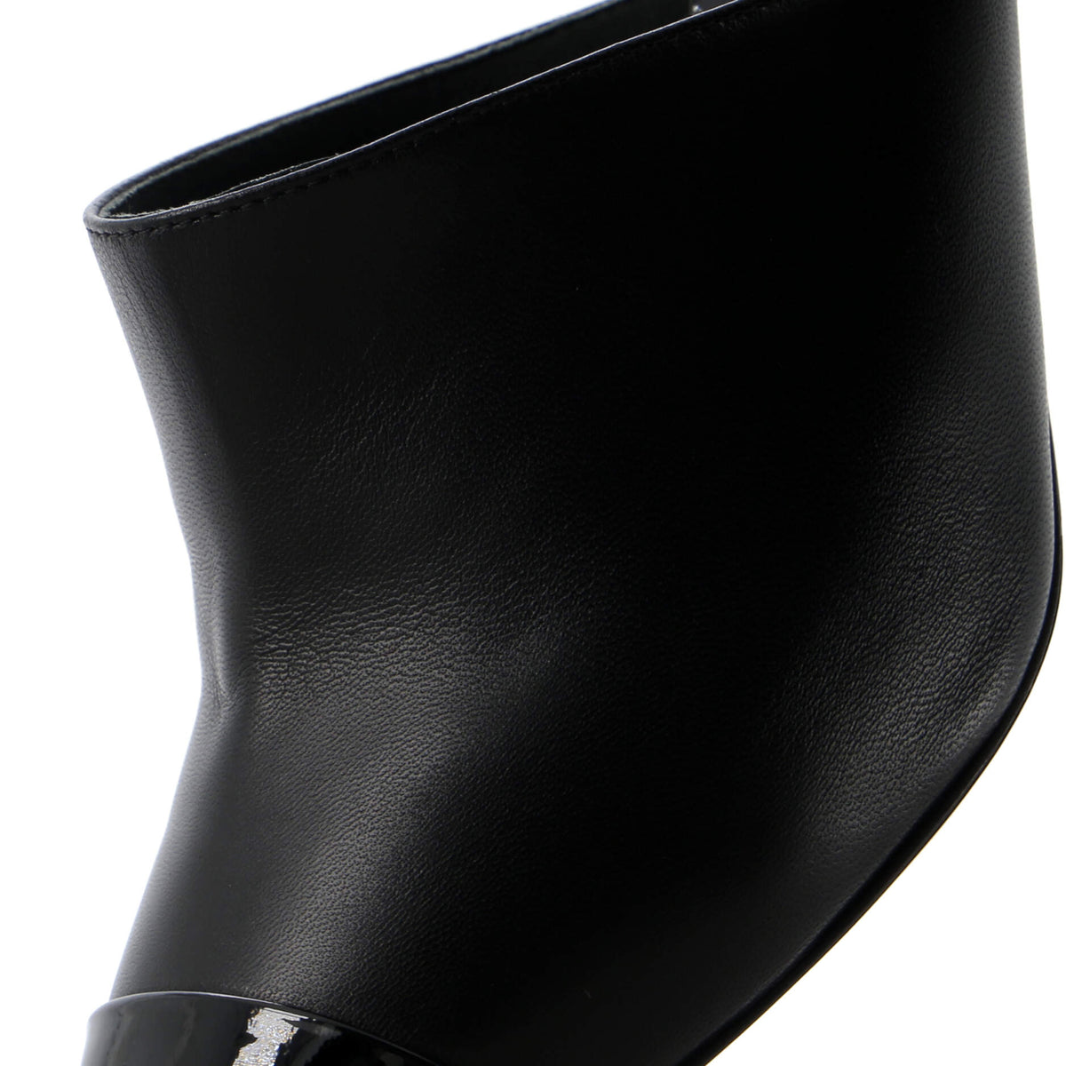 Women's Pointed Toe Heeled Mules Leather with Faux Pearls
