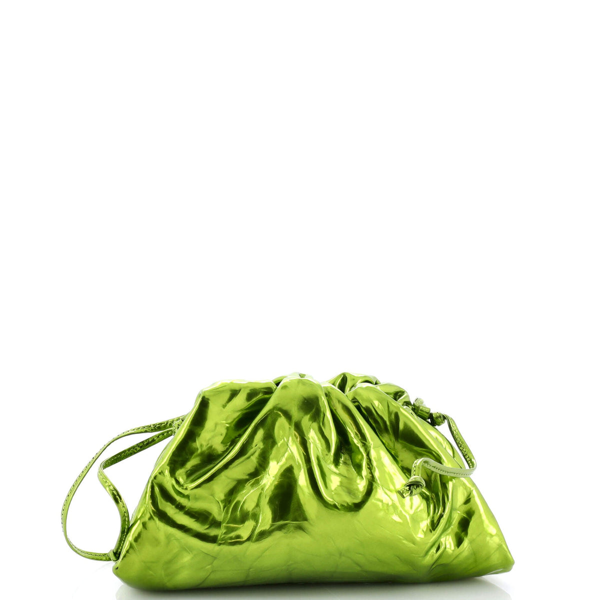 The Pouch Crinkled Metallic Leather Mini