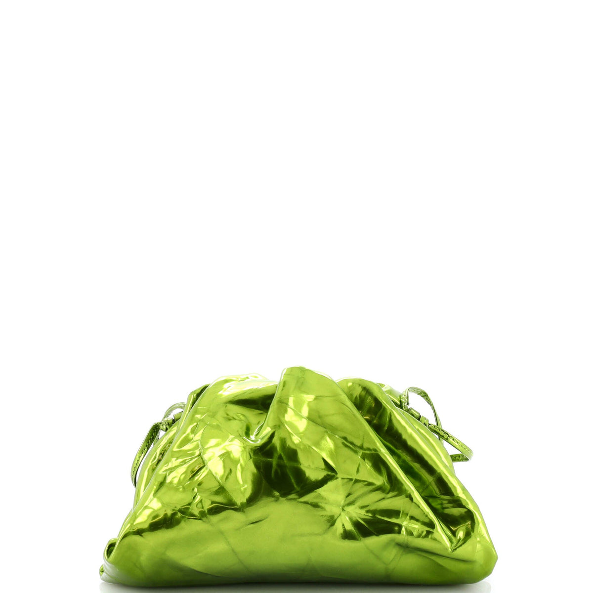 The Pouch Crinkled Metallic Leather Mini