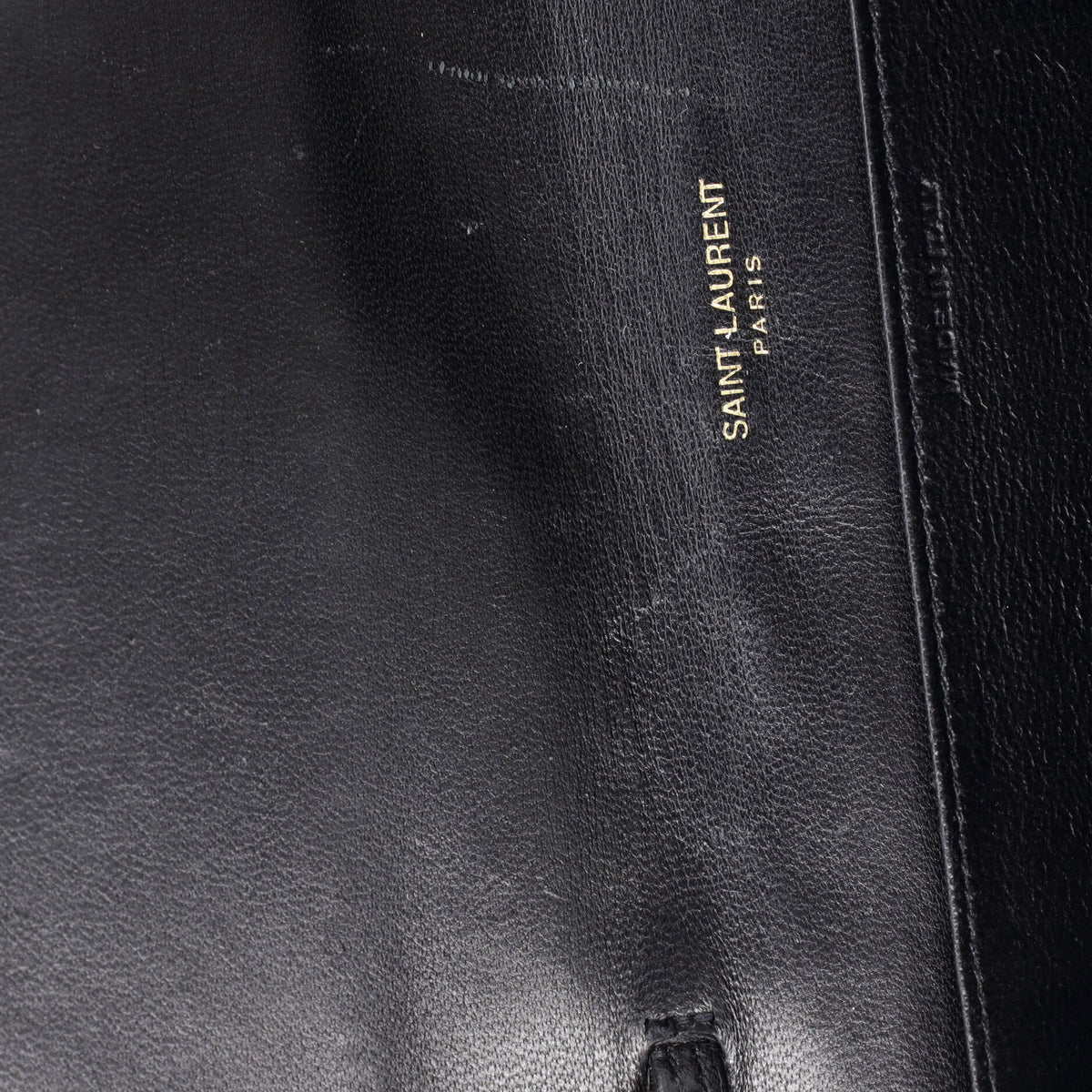 Uptown Chain Wallet Crocodile Embossed Leather