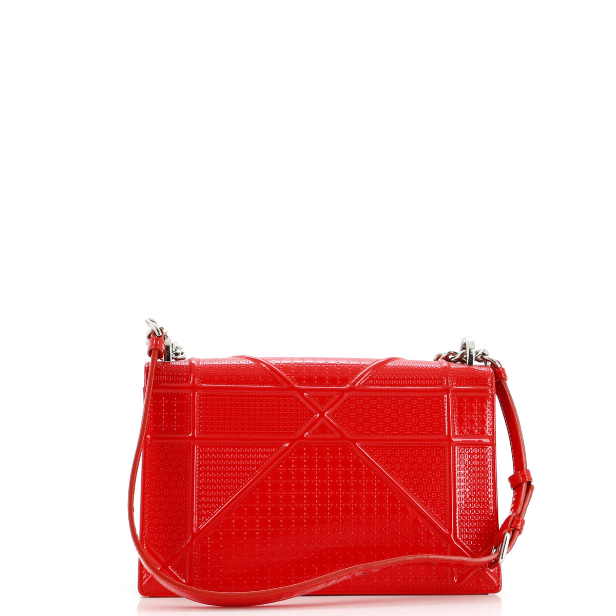 Diorama Flap Bag Cannage Embossed Patent Medium