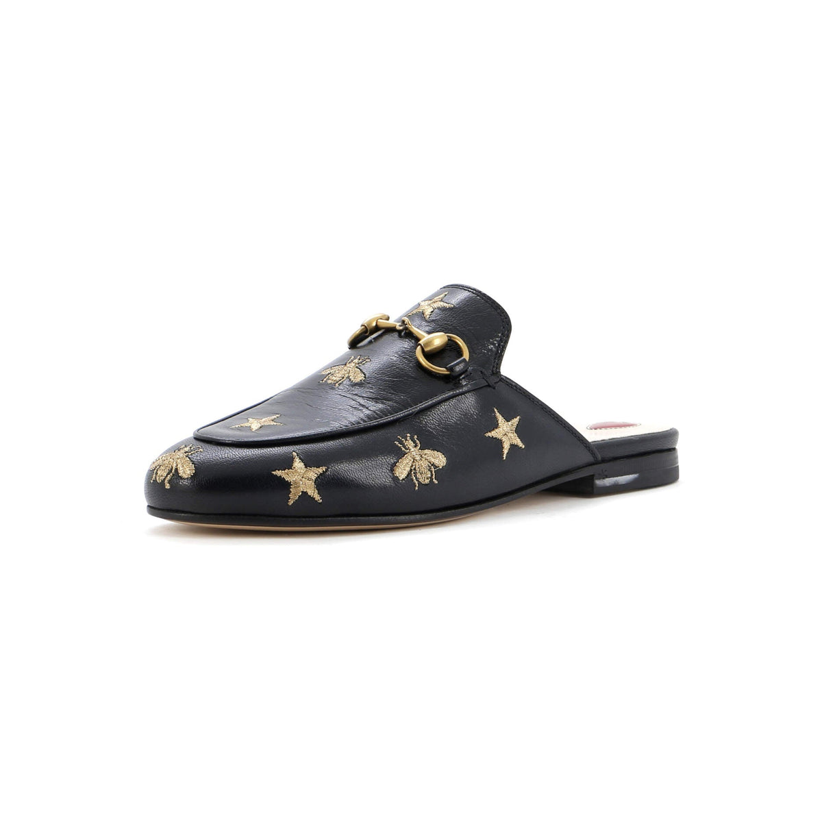 Women's Princetown Mules Embroidered Leather