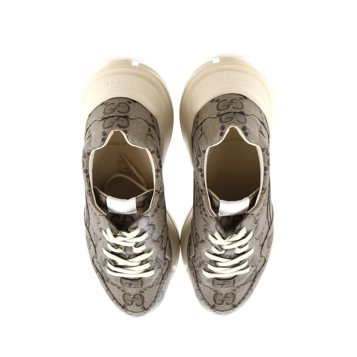 Rhyton Sneakers Jumbo GG Coated Canvas