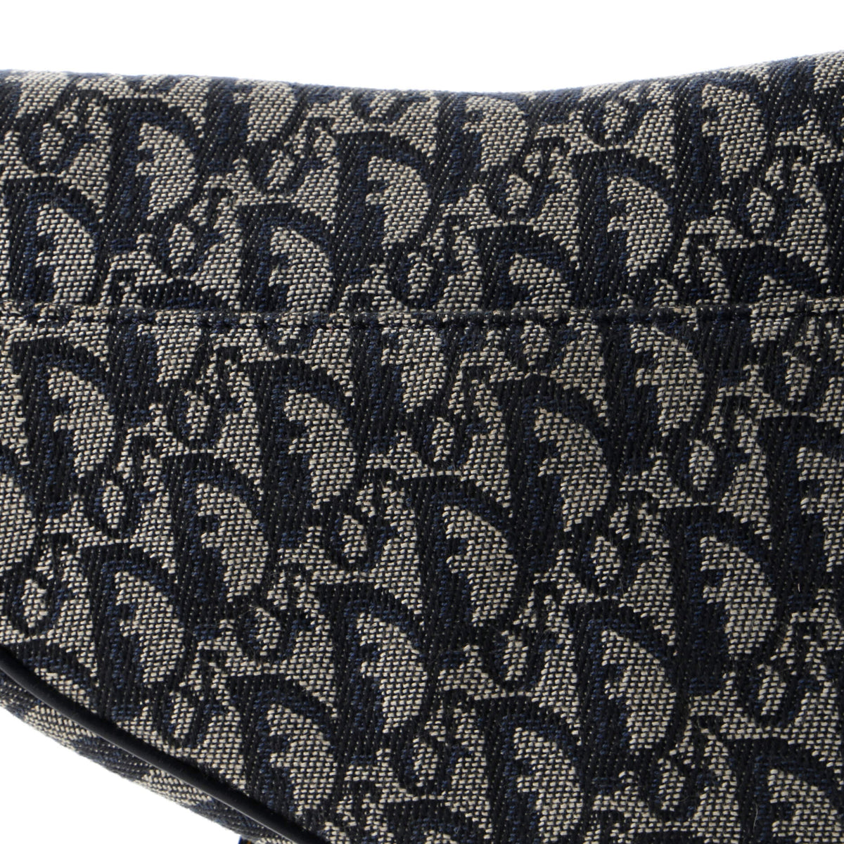 Vintage Saddle Bag Diorissimo Canvas Medium