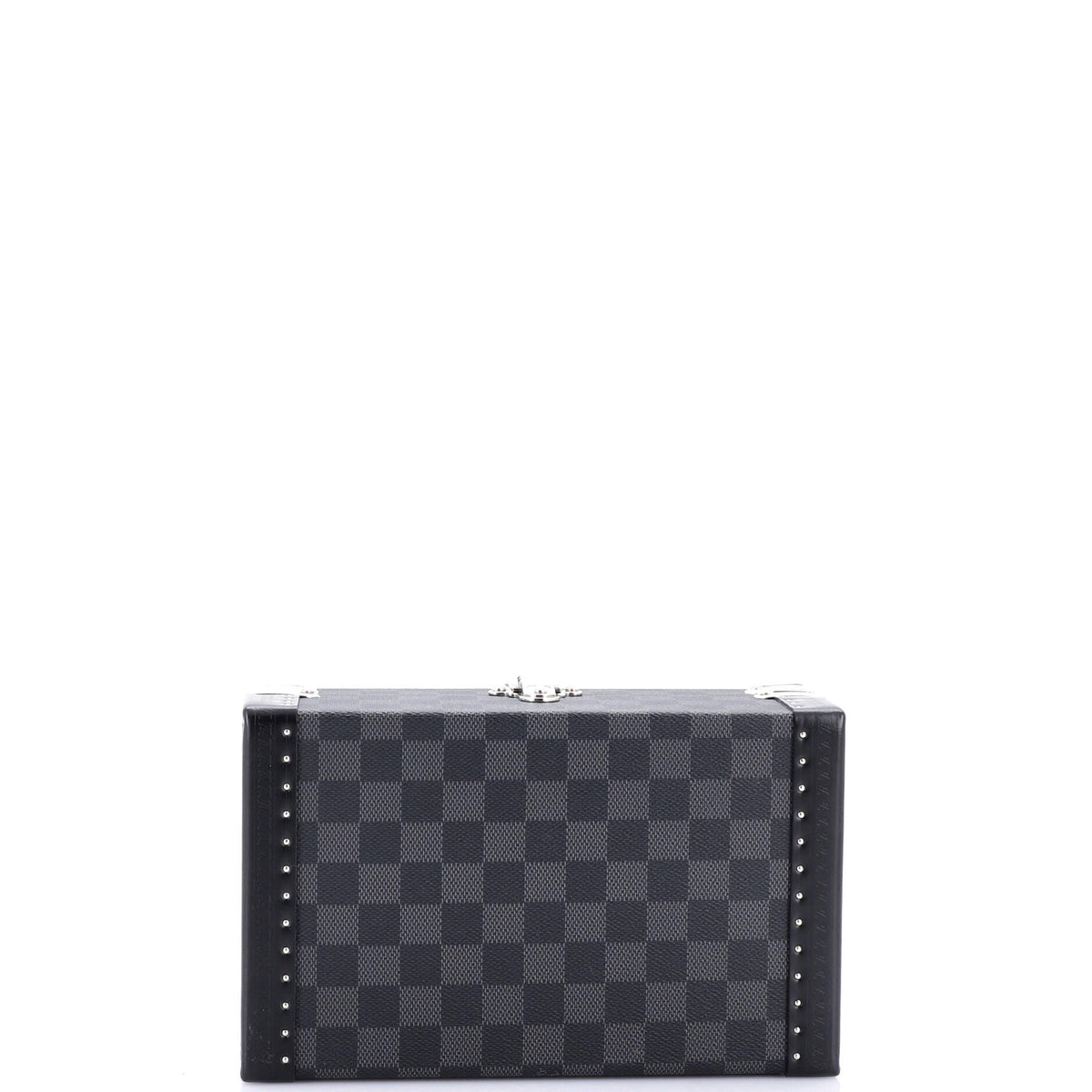 Coffret Bouton de Manchettes Damier Graphite 24