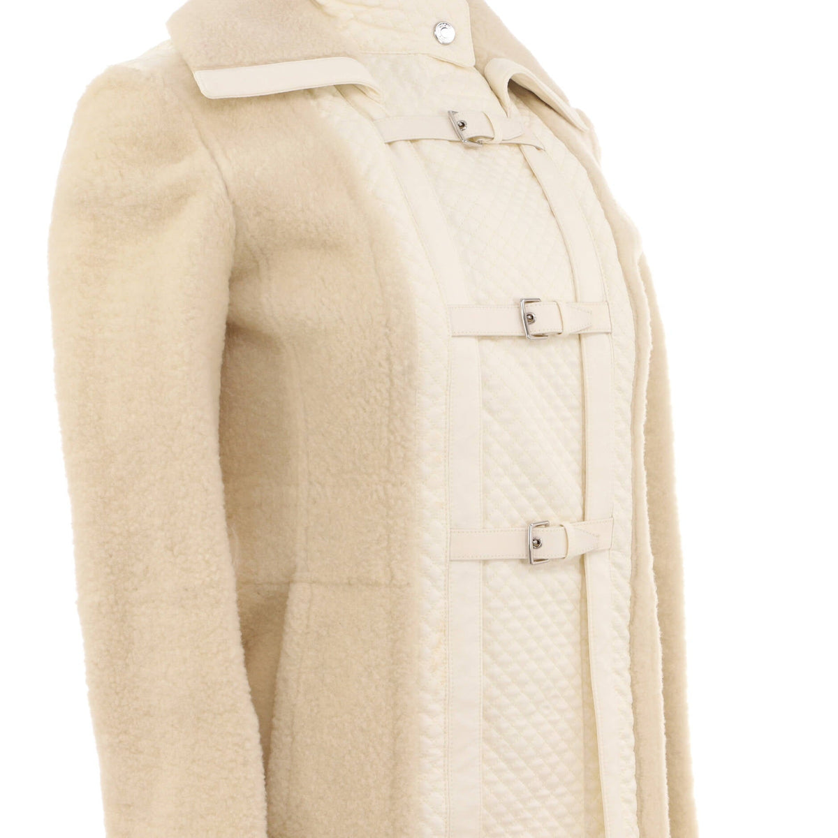 Women's Manteau Duffle Coat Fur and Cotton