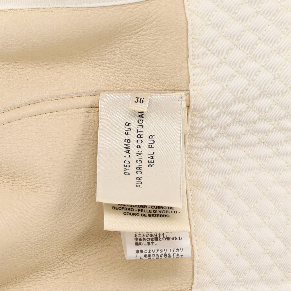 Women's Manteau Duffle Coat Fur and Cotton