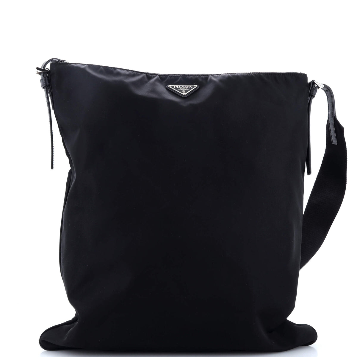 Triangle Logo Plaque Flat Messenger Tessuto Medium
