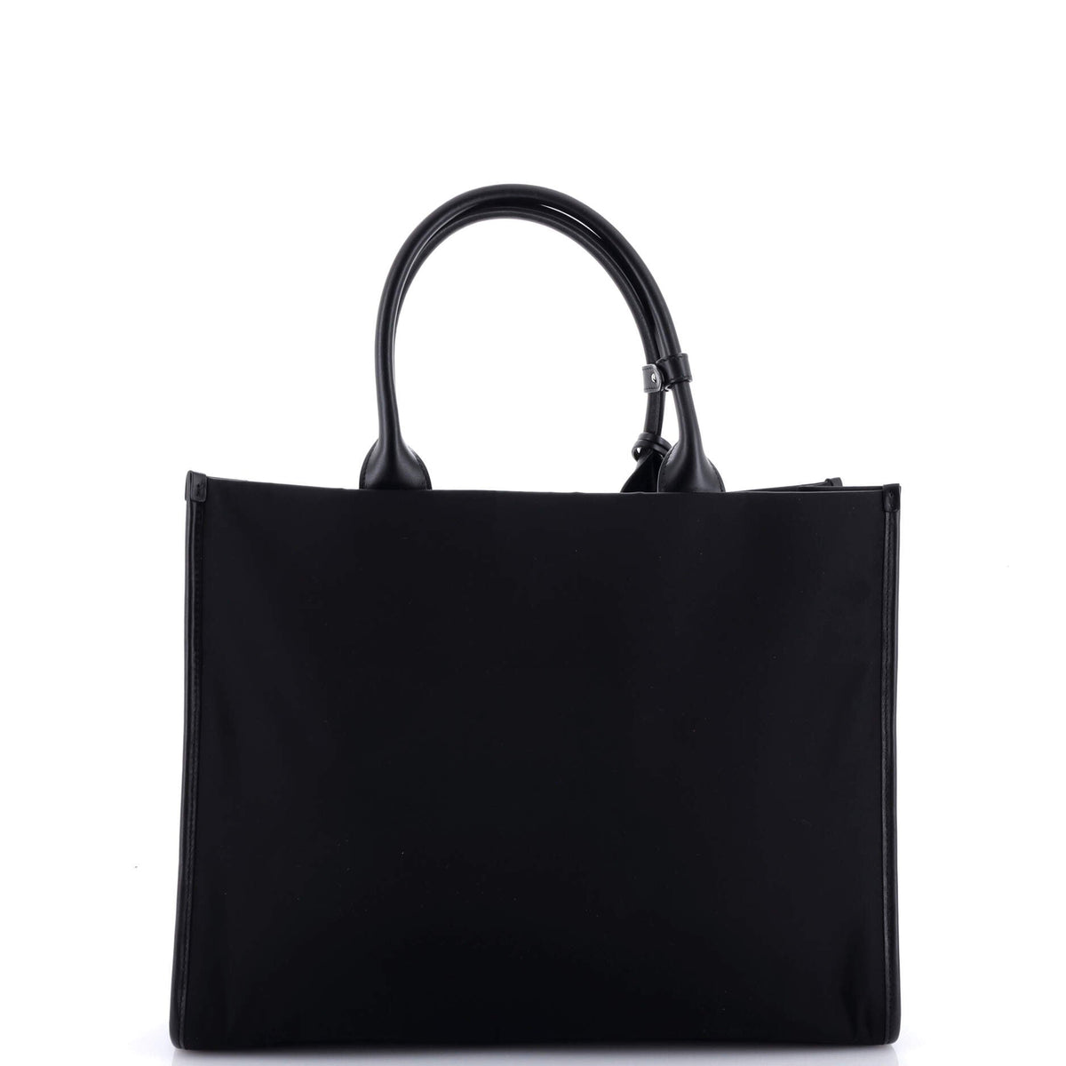 Padded Open Shopper Tote Tessuto and Leather Medium
