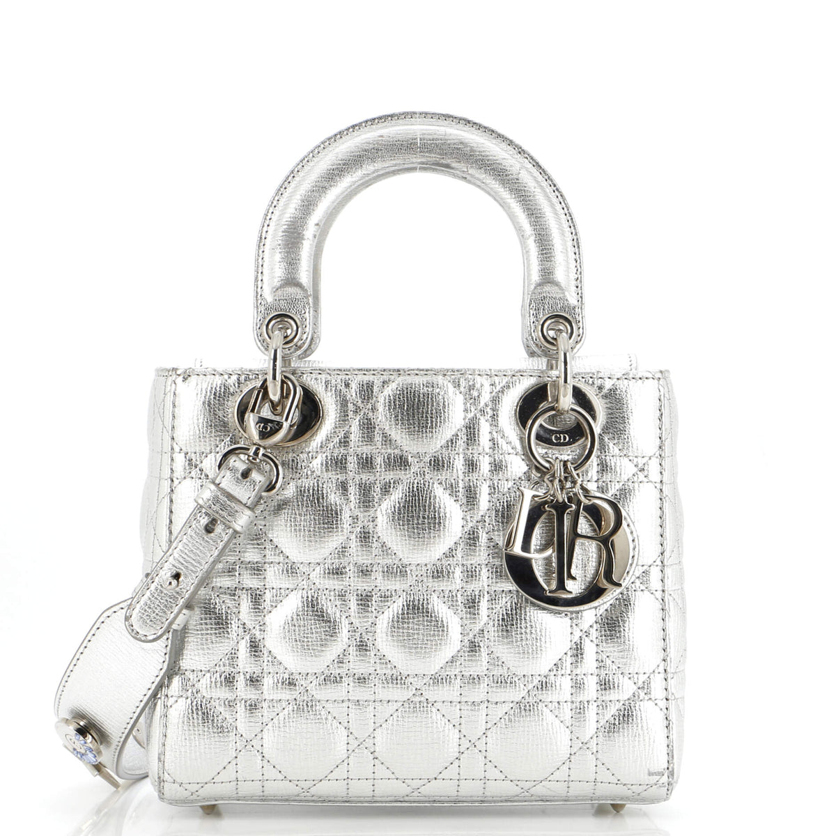 My ABCDior Lady Dior Bag Metallic Cannage Quilt Leather