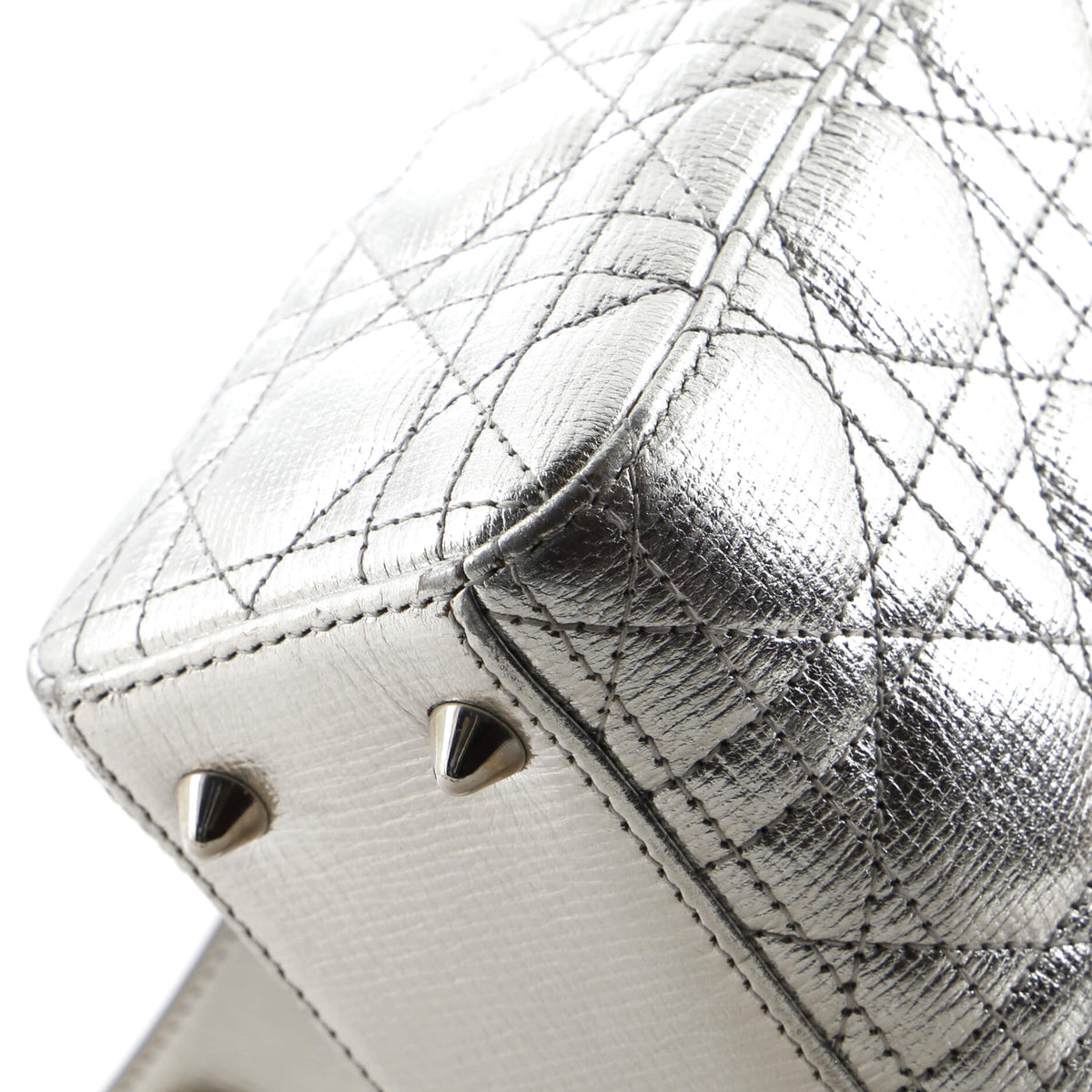My ABCDior Lady Dior Bag Metallic Cannage Quilt Leather