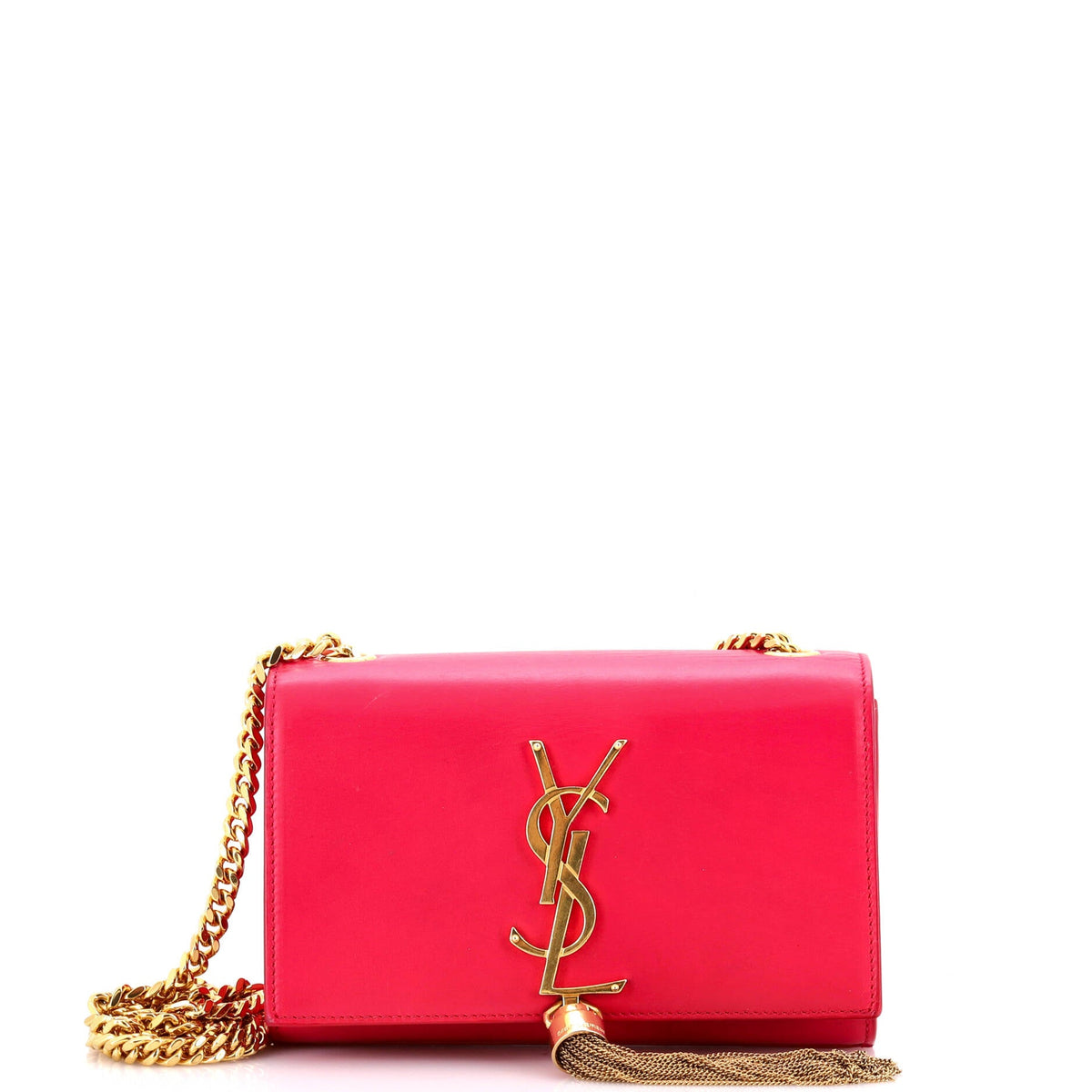 Classic Monogram Tassel Crossbody Bag Leather Small