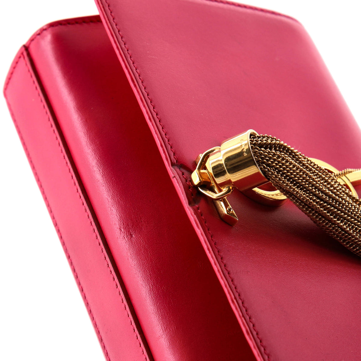 Classic Monogram Tassel Crossbody Bag Leather Small