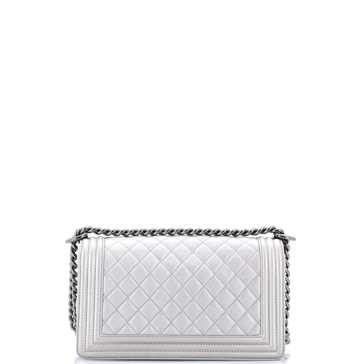 Boy Flap Bag Quilted Caviar Old Medium
