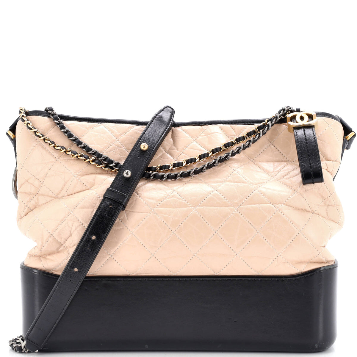 Gabrielle Hobo Quilted Aged Calfskin Large