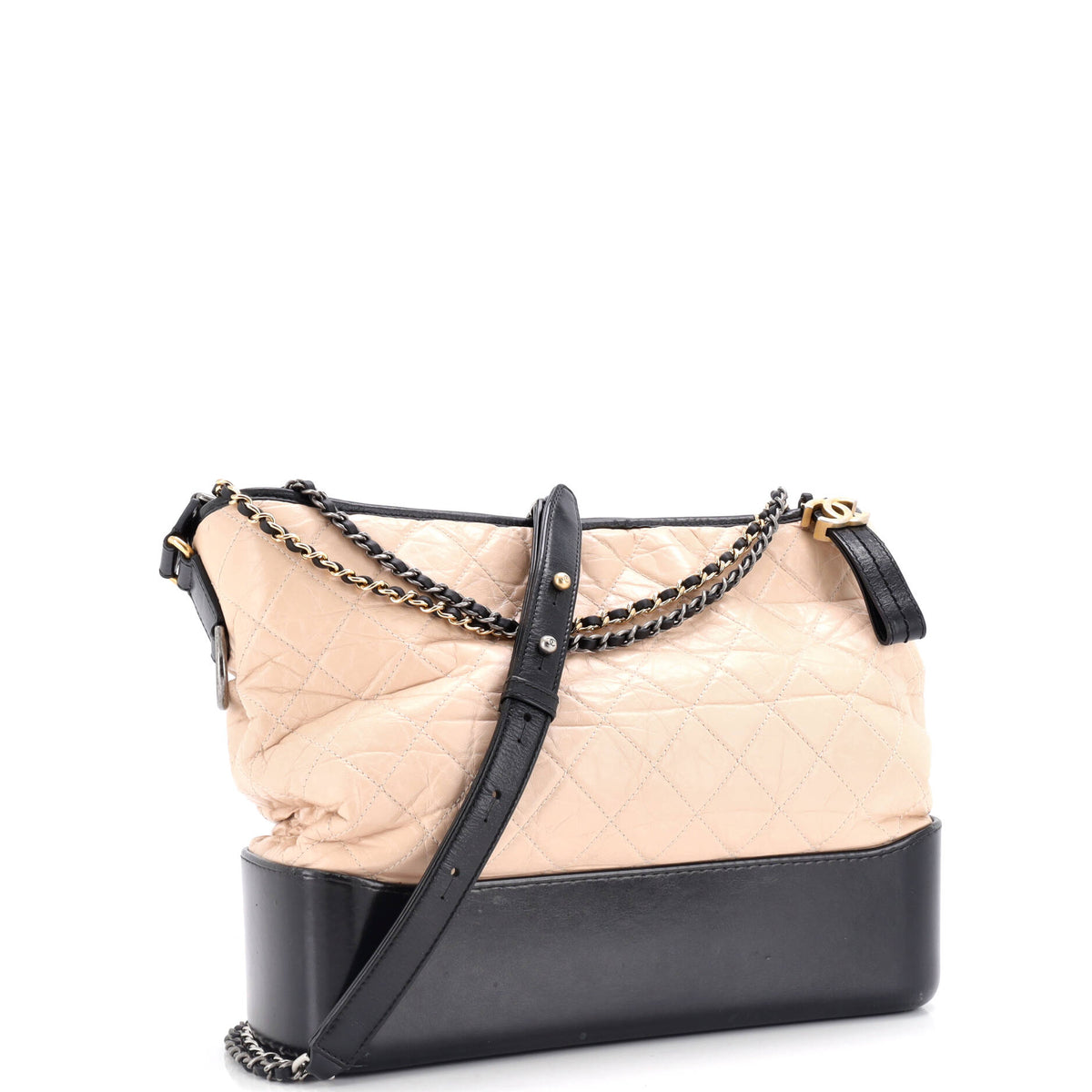 Gabrielle Hobo Quilted Aged Calfskin Large