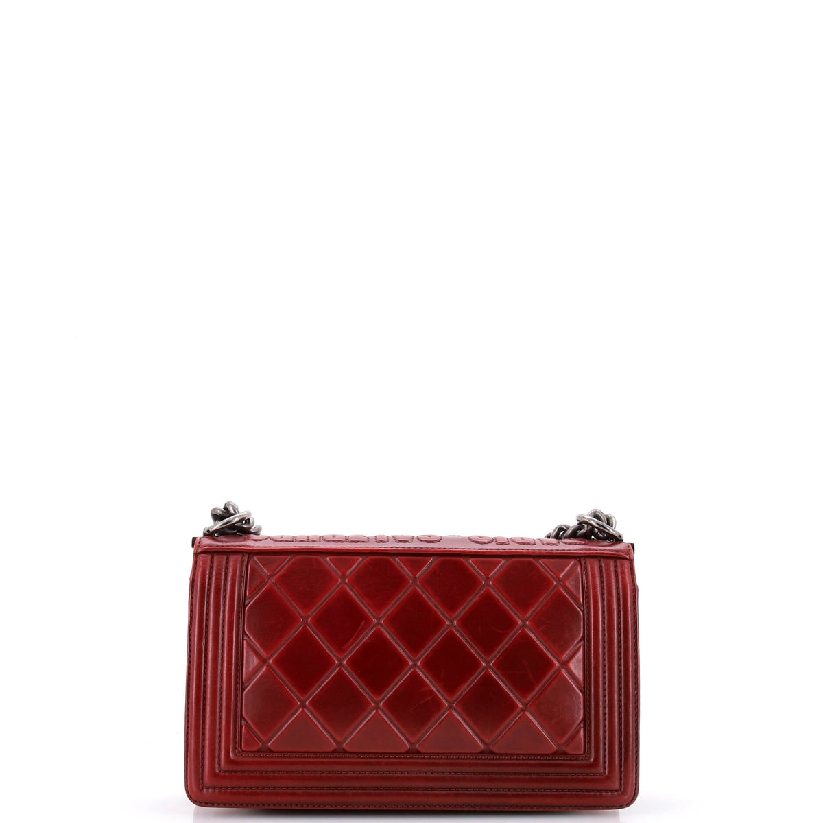 Paris-Salzburg Boy Flap Bag Embossed Calfskin Old Medium
