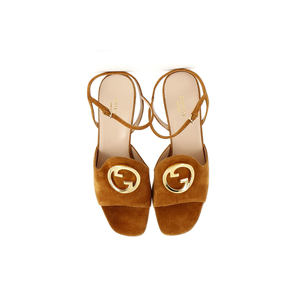 Women's Blondie Ankle Strap Heeled Sandals Suede