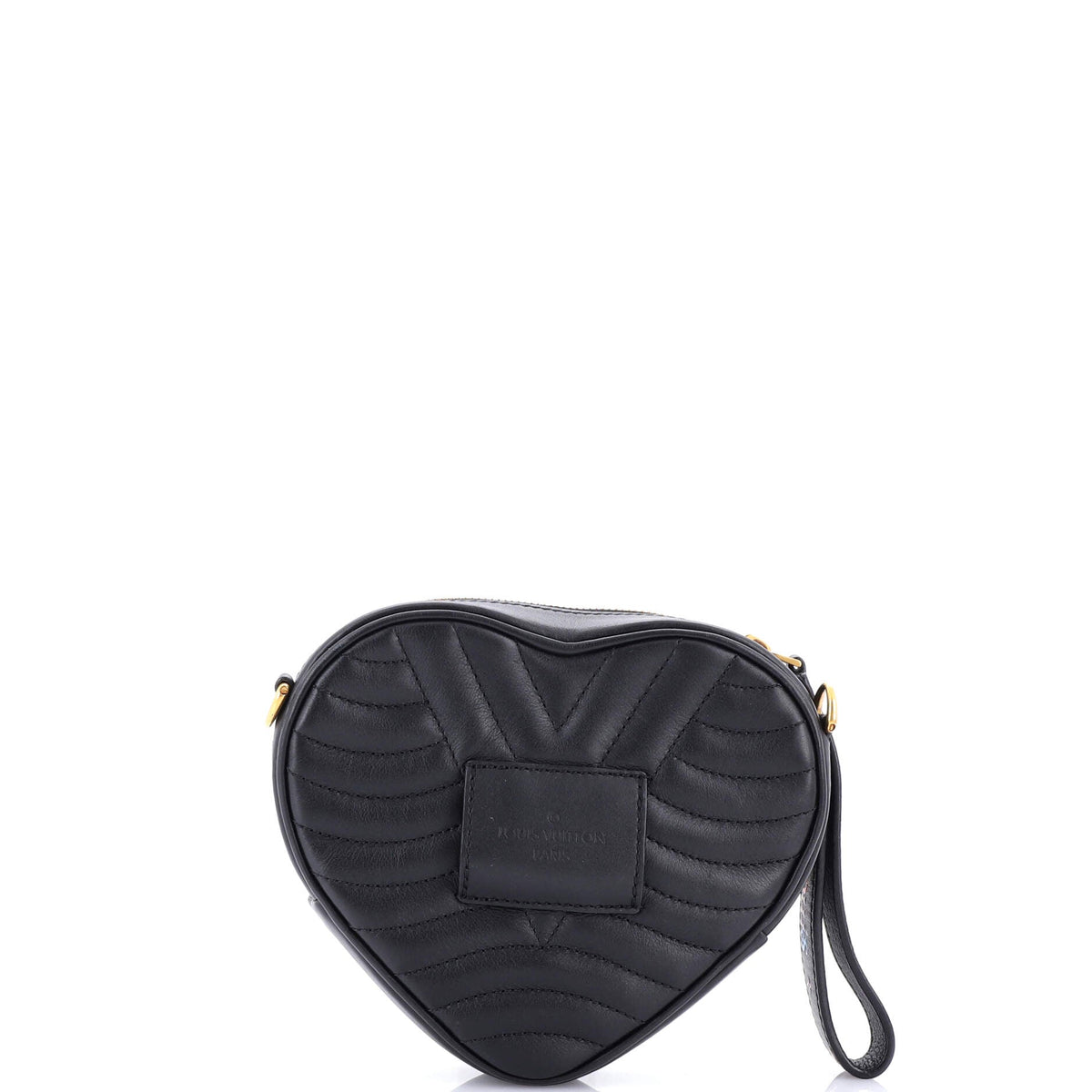 New Wave Heart Crossbody Bag Quilted Leather