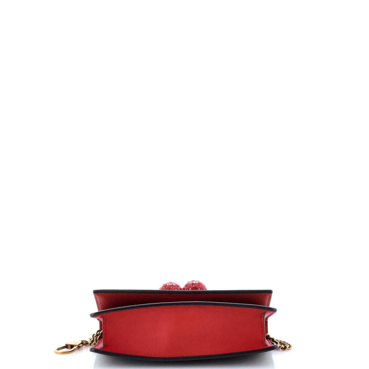 Cherries Wallet on Chain GG Coated Canvas Mini