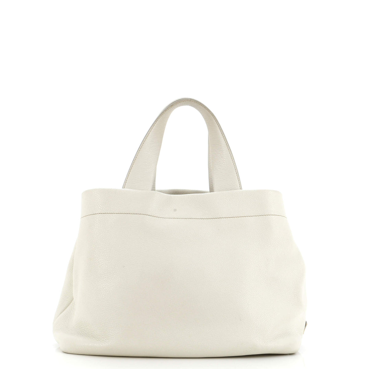 Logo Tote Perforated Leather Medium