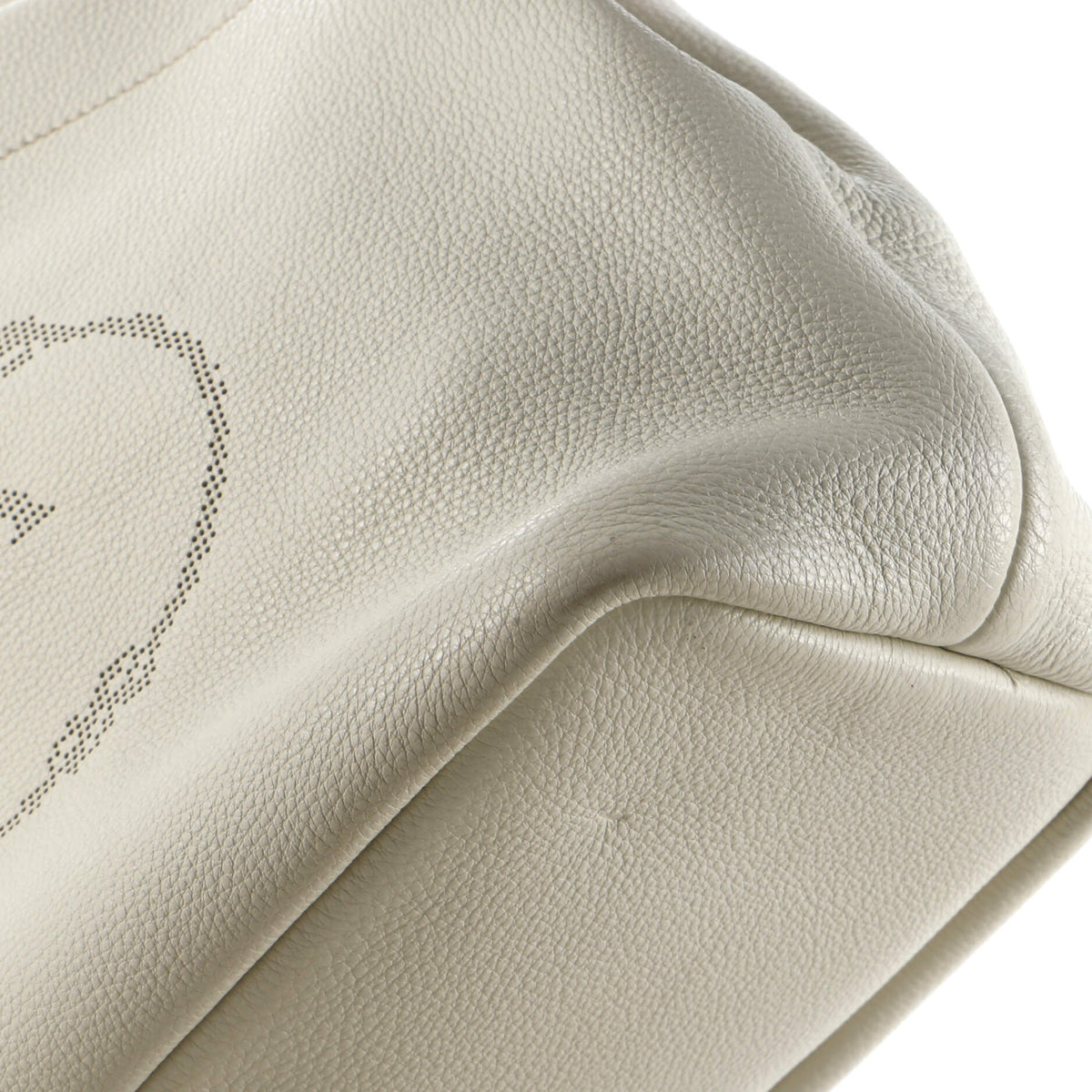 Logo Tote Perforated Leather Medium