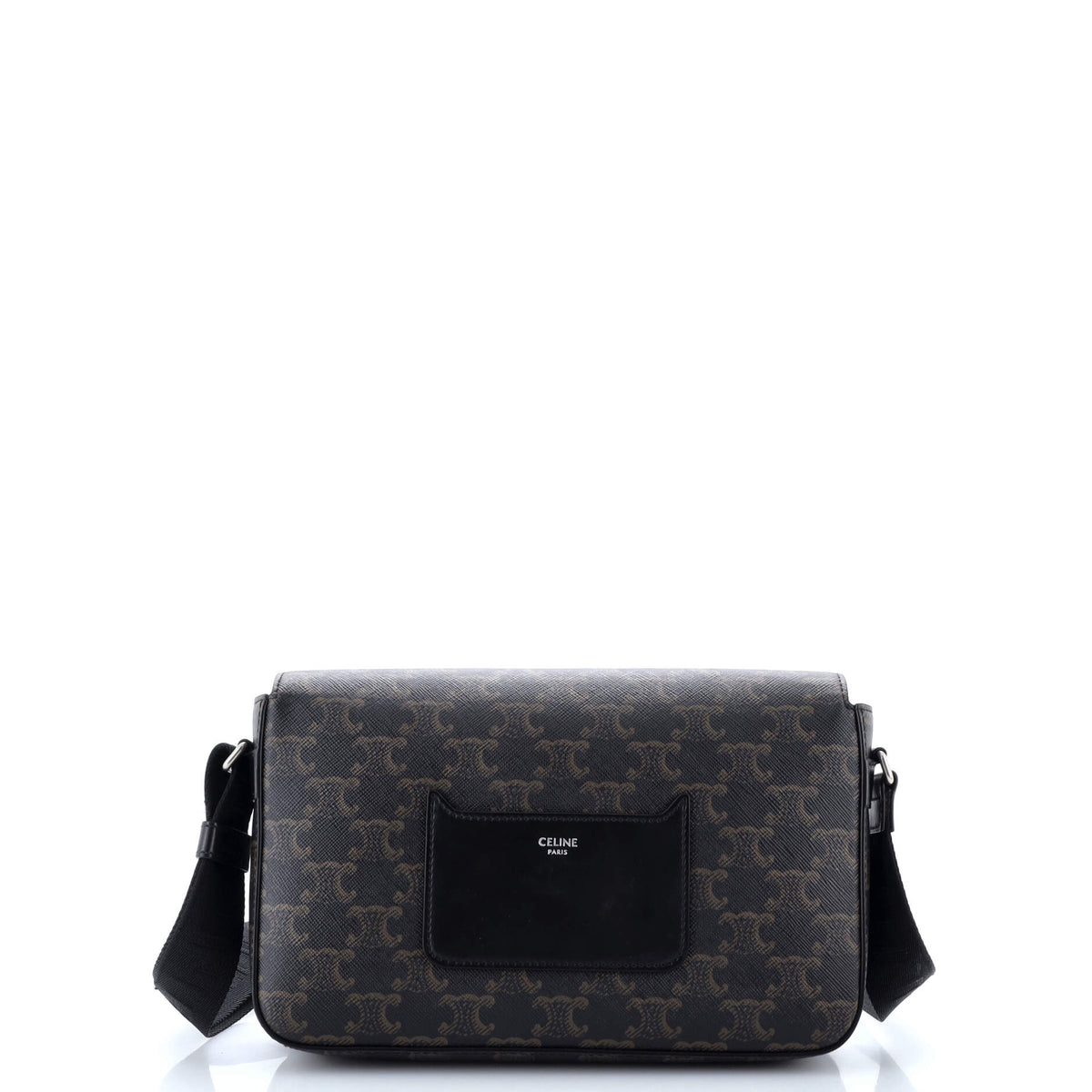 Flap Messenger Bag Triomphe Coated Canvas Medium