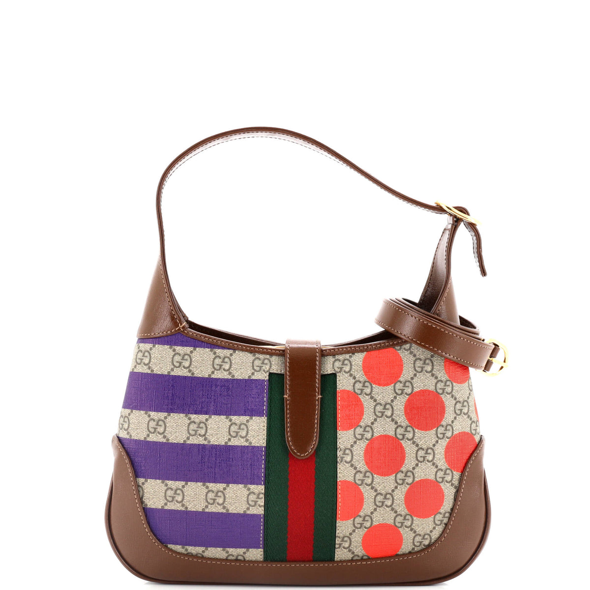 Jackie 1961 Hobo Printed GG Coated Canvas Small