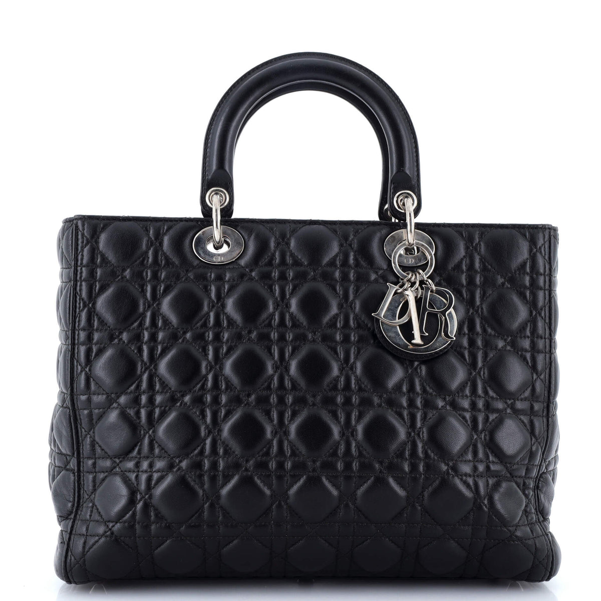Lady Dior Bag Cannage Quilt Lambskin Large